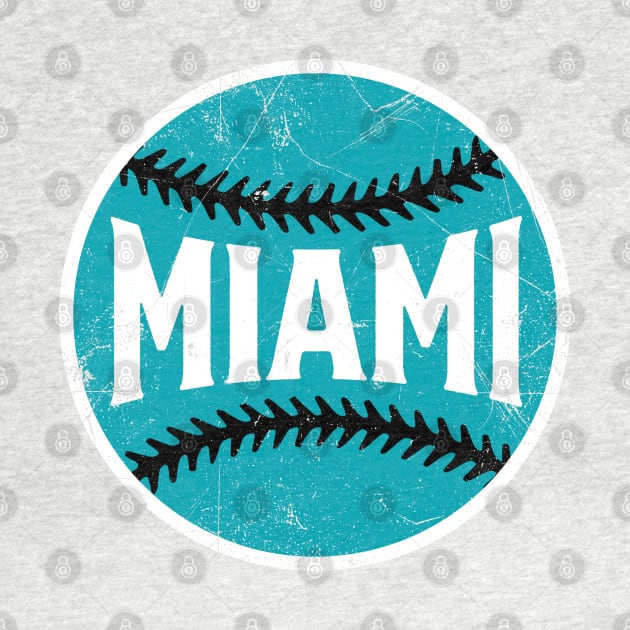 Miami Retro Baseball - White by KFig21